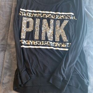 PINK Bling Long Sleeve Top